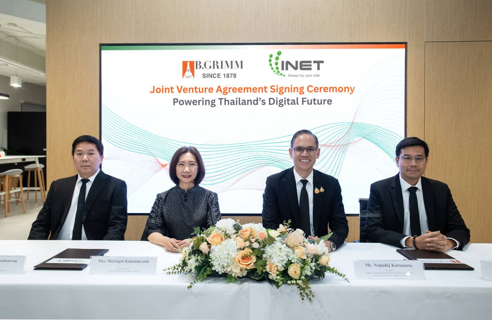 บี.กริม-ไอเน็ต สร้างปรากฏการณ์ความร่วมมือครั้งสำคัญ เปิดตัว “บี.กริม ไอเน็ต” พัฒนาโครงสร้างพื้นฐานดิจิทัลครบวงจร ขับเคลื่อนอุตสาหกรรมอัจฉริยะและอธิปไตยดิจิทัลของไทย