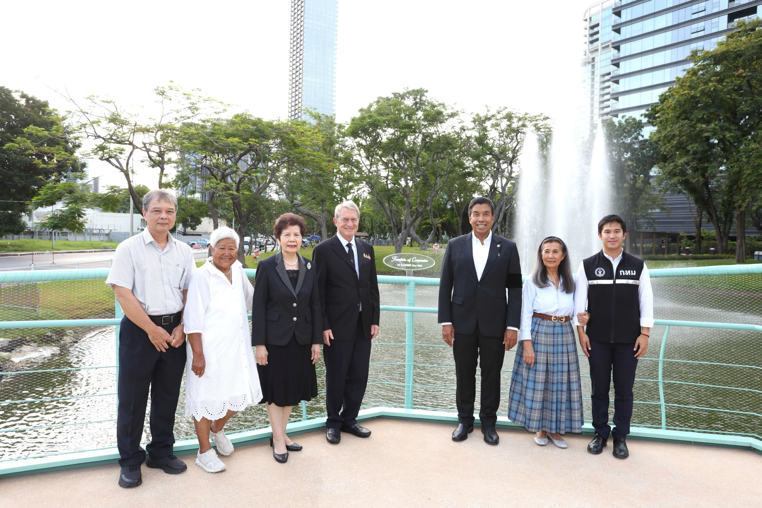 บี.กริม ส่งมอบ “Fountain of Compassion” กลางสวนลุมพินี ปั้นจุดเช็คอินแห่งใหม่ใจกลางเมือง ก้าวสู่สวนสาธารณะสมบูรณ์แบบ